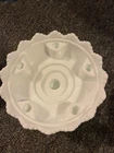 Vintage Fenton Hobnail Milk Glass Taper Pillar Candle Centerpiece Add Floral