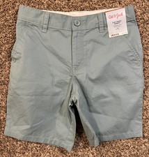 Cat  Jack Green Flat Front Shorts. Size: 10. 100 Cotton NEW 