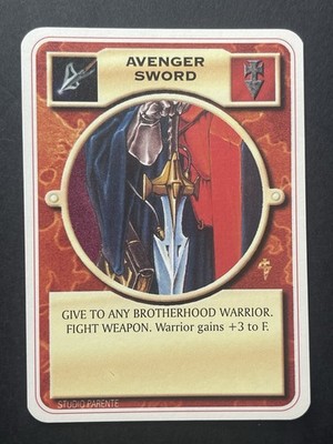 Doomtrooper CCG Inquisition Avenger Sword Card Mutant Chronicles 1995 LP