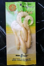 Mister Twister 5" FAT Curly Tail grubs WhitE PEARL fishing lures VINTAGE TACKLE