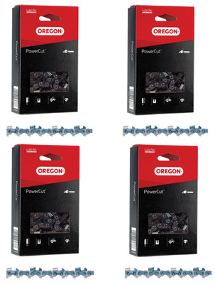 OREGON 4-Pack PowerCut Full Chisel Chains 28'' 3/8 Pitch .063 Gauge, 75EXL091G(4)