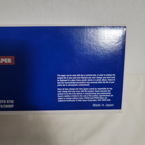Epson S041408 Professional Media Premium Luster Photo Paper Roll 8.3" x 32.8 NOS - Picture 5 of 6