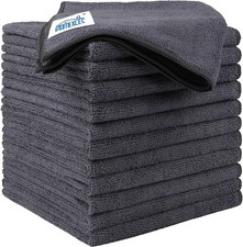 12 Pack Microfiber Cleaning Cloth 12.5x12.5 inches Lint Free-Streak Free