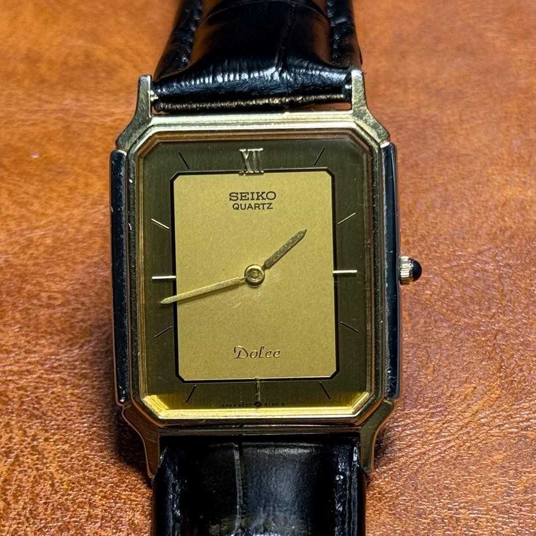 A185 SEIKO DOLCE Rectangular 80's - image 3