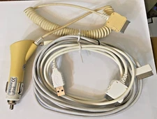 Lot 3 Apple 30 Pin Car Charger Adapter Cable for iPod iPhone 3G 4 4S Classic