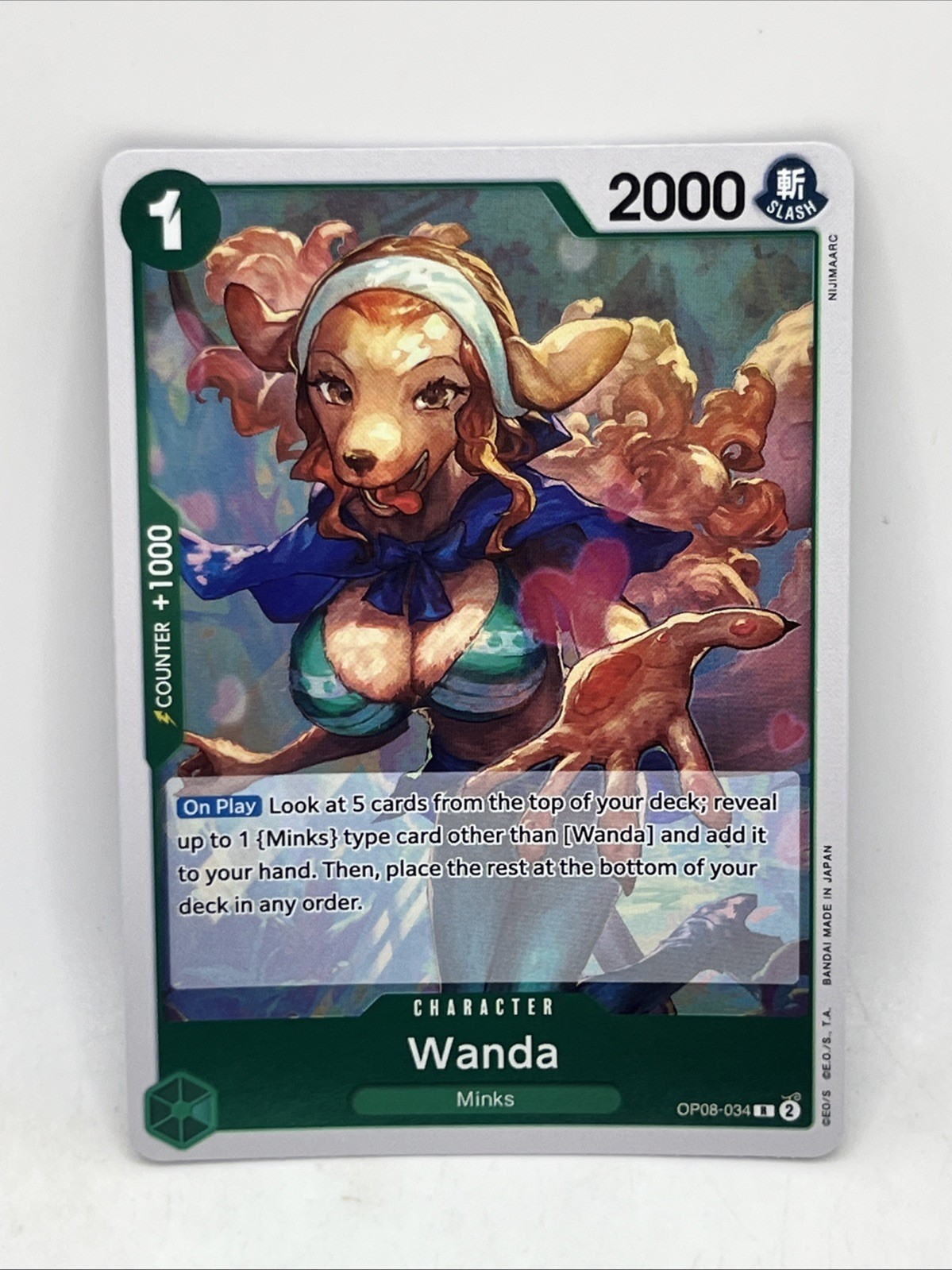 One Piece Two Legends Wanda OP08-034 Foil NM