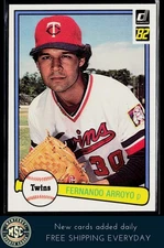 Fernando Arroyo 1982 Donruss #177 Minnesota Twins