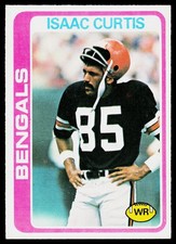 Isaac Curtis, 1978 Topps, #185, Cincinnati Bengals,