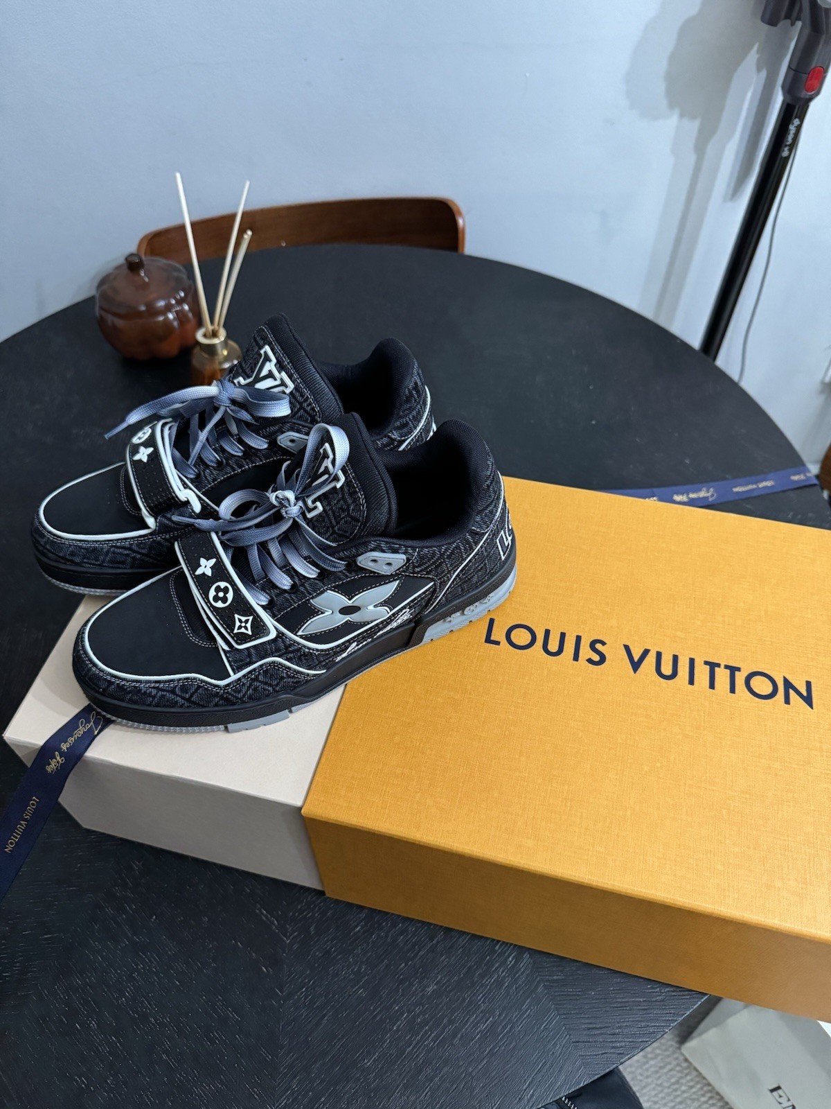 Louis Vuitton LV Trainers – Croc-Embossed Denim – Sold Out! image 2