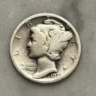 1921-P Mercury Dime - G - Good - 90% Silver
