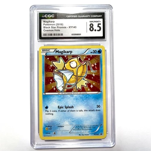 CGC 8.5 8 Magikarp Cosmos Holo Black Star Promo XY143, 2016 Pokemon English Mint