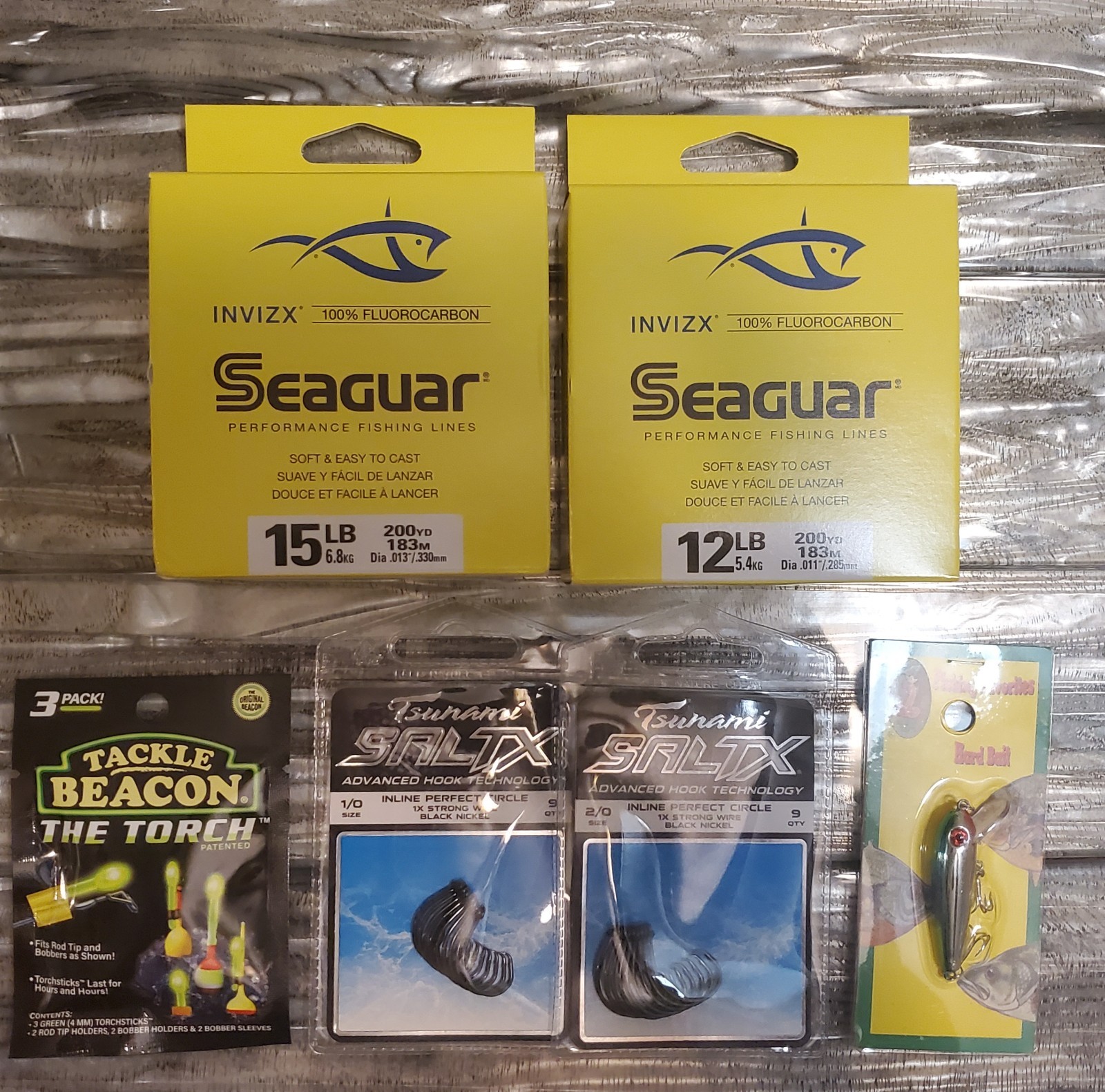 Seaguar INVIZX 15lb 100% fluorocarbon lines 200 Yrd  & a 12lb line + $20 FREE!