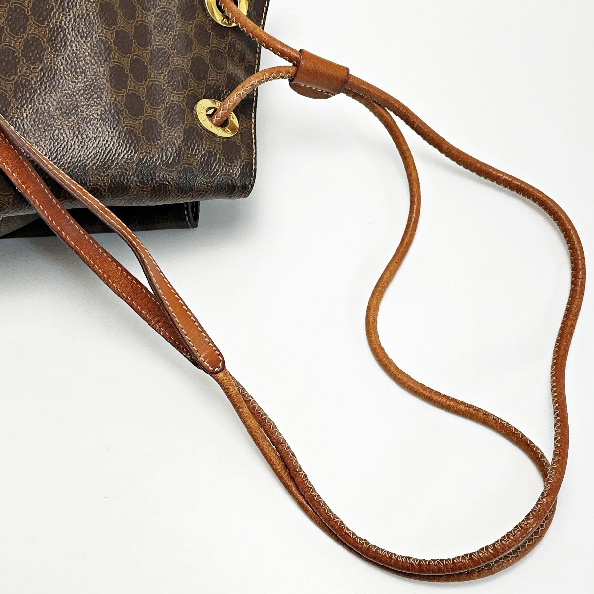 CELINE Macadam Pattern T06 Brown Backpack Vintage… - image 5