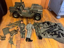1/6 SCALE 21ST CENTURY TOYS SPECIAL OPS JEEP MUTT Figures Accessories Lot *Read*