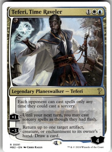 Teferi, Time Raveler (White Border) 91 - Magic: The Gathering MB2 - NM