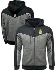 Icon Sports Real Madrid Full Zip Hoodie Official Licensed Polyester