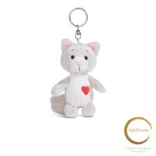 New NICI Keyring Love Cat Fluffy 10cm