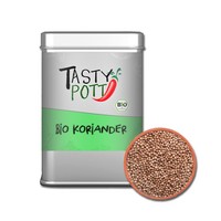 Tasty Pott Bio Koriander - Ganz - 60G Ganze Samen GewüRz Vegan Aroma