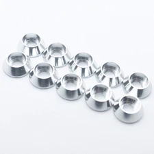 20pcs M6 Cone Cup Washers Anodized Aluminum Alloy Screw Gasket Countersunk Wa...