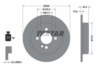 Brake Disc Textar 92175003