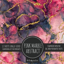 Pink Marble Abstract Scrapbook Paper Pad: Texture Background...