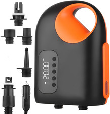SUP Electric Pump 20PSI Portable Paddle Board Pump with Auto Stop Digital Dispay
