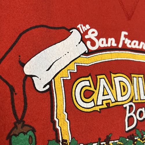 Sudadera De Colección San Francisco Cadillac Bar Feliz NavidaD Talla Grande Red Hanes - Imagen 7 de 21