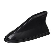 Car Shark Fin Antenna Cover, Roof Aerial Base AM/FM Radio Signal for Car Black