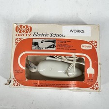 Vintage Dritz electric scissors #716 made in USA for fabric or paper Works Great