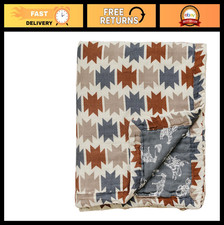 Soft 100 Cotton Baby Muslin Quilt - Western Aztec Design, 47"x47", Perfect for