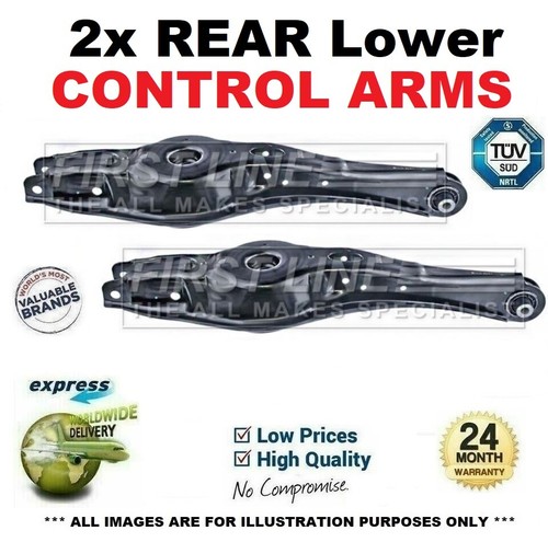 2x Rear Lower CONTROL ARMS for SEAT LEON 1.5 TSI 2018-on - Picture 1 of 7
