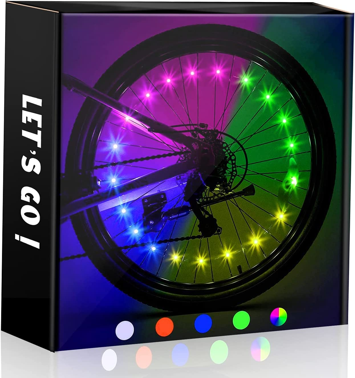 2 Tyre Pack!High Brightness LED Bike Wheel Accessories Outdoor Toys for