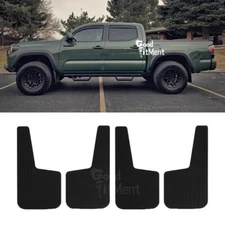For Toyota Tacoma Pickup 4x Black Front Rear Splash Mud Guards Flaps Flare Wide