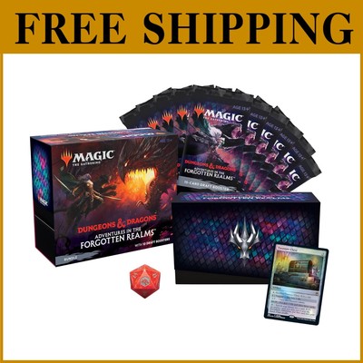 Magic: The Gathering Forgotten Realms Bundle - 10 Draft Boosters & Accessories
