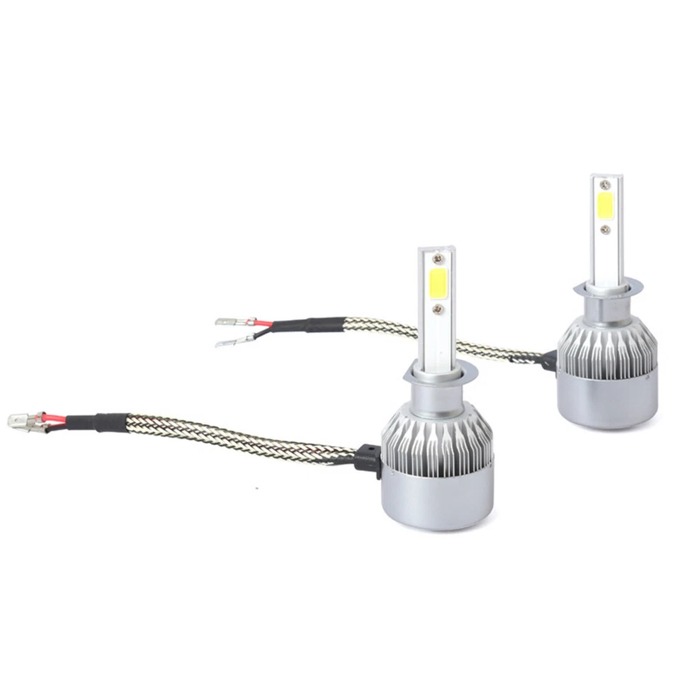 4X 2 Lados H1 Faro LED 94000LM Luz Antiniebla de haz alto/bajo 6000K Blanco Foto 4 de 4