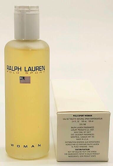 ❤️RALPH LAUREN POLO SPORT FEMME EAU DE TOILETTE 3,4 OZ 100 ml, neuve en  boite !