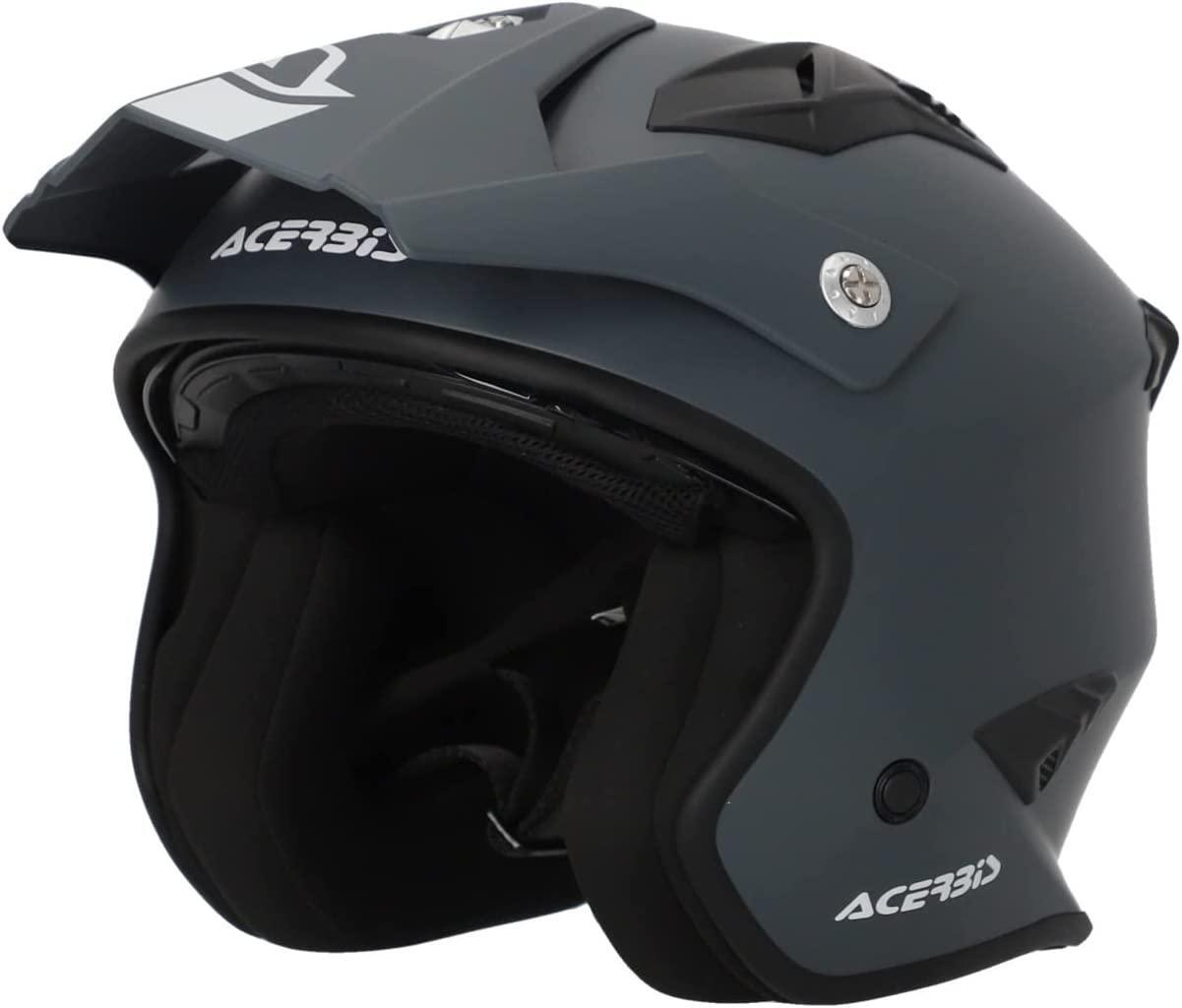 Casco Jet Aria Acerbis Omologato 22.06 Grigio Taglia M