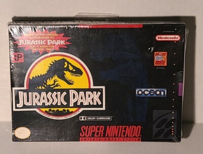 Jurassic Park (Super Nintendo Entertainment System, 1993) Factory Sealed