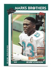 2005 Topps All Time Fan Favorites Football Mark Clayton Dolphins #61 NRMT