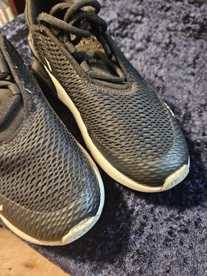 Nike Air Max 270 PS Shoes Youth 1.5Y Black White Running Sneakers O eBay