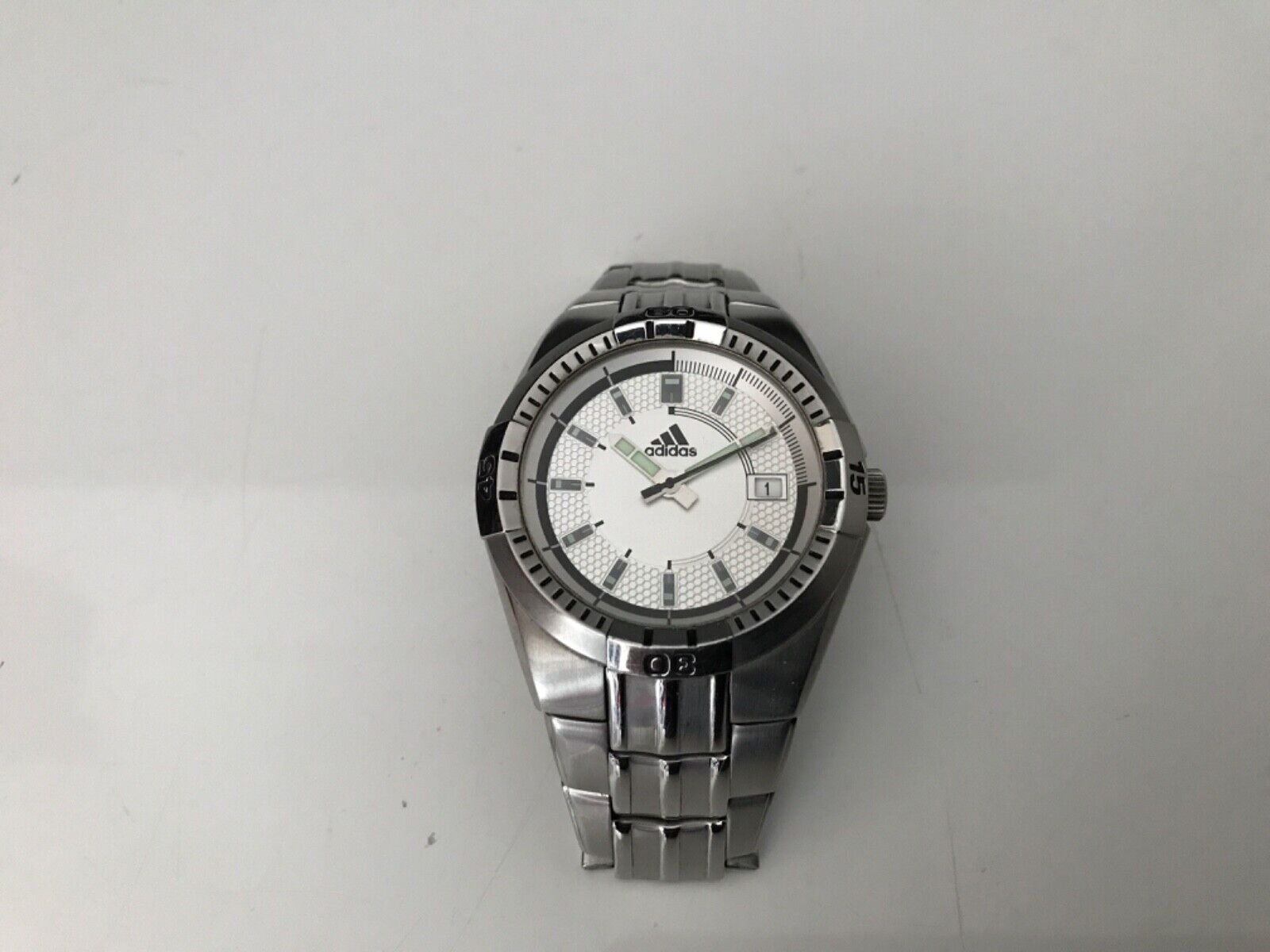 Adidas Mens Stainless Steel Watch Excellent Condition
