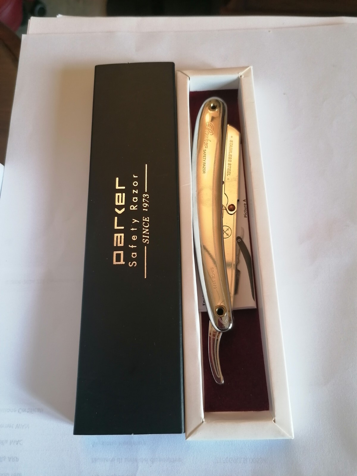 (TG. 1 unit  (Confezione da 1)) Parker safety razor rasoio a mano libera tipo sh