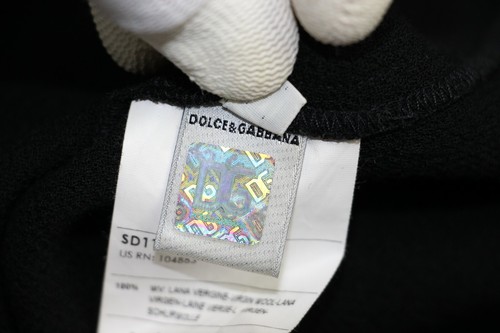 Auténtico Vestido Informal Usado de Lana Negra Sin Mangas DOLCE&GABBANA Talla XS - Imagen 8 de 12