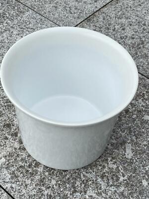 Blumentopf Ton wei rund Vase Pflanztopf 31 x 26 cm Tontopf Blumenkbel |  eBay.de