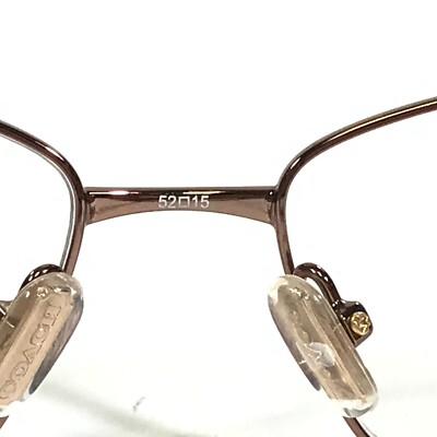 Coach Eyeglasses Frames LOUISE 1009 TAN Brown Square Full Rim Cat Eye 52-15-135 Coach Eyeglasses Frames LOUISE 1009 TAN Brown Square Full  main image 3