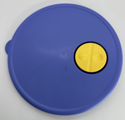 VTG TUPPERWARE CrystalWave BLUE Microwave Vented Replacement Lid #3702A-1 NOS