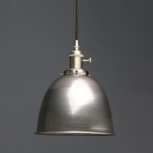 brushed ceiling light metal pathson shade lamp pendant industrial loft