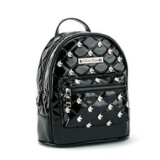 Rock Rebel Unicorn Studded Quilted Mini Backpack Black