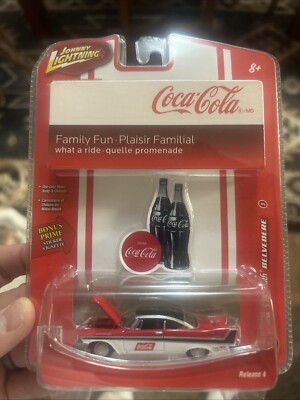 JOHNNY LIGHTNING COCA-COLA '58 Plymouth Belvedere Johnny LIGHTNING COKE R4 #3