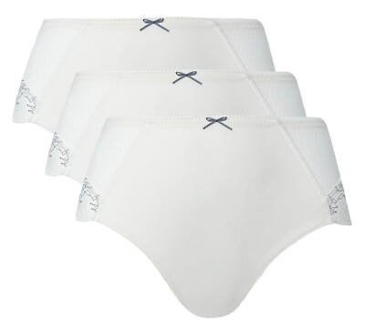 3er Pack Conturelle by Felina Hipster Slip Delicate  44 vanille Hochzeit NEU